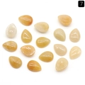 Cabochon di cristallo giallo a forma di goccia d'acqua per creazione gioielli fai da te - 12x16mm / Giada Gialla