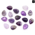 Pietre di ametista naturale a goccia lucide per la creazione di gioielli fai-da-te - 12x16mm / Ametista