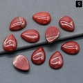 Natural Red Jasper water drop shaped loose stones for jewelry DIY setting and craft - Rainbow Stone