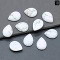 Water drop white howlite stone cabochons with marble texture for jewelry making - Howlite