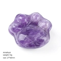 Polished natural Amethyst cat claw carving 14g decorative gemstone figurine - Amethyst