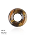 20mm natuurlijke tijgeroog donut hanger voor DIY sieraden maken en knutselen - Tijgeroog