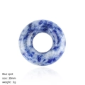 20mm natuurlijke blauwe steen donut hanger voor DIY sieraden maken en kettingen - Sodaliet