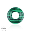 Ciondolo donut in malachite naturale 20mm con venature verdi per gioielli fai-da-te - Malachite (Artificiale)