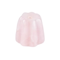 Pink crystal pumpkin-shaped incense holder with vertical hole for DIY craft decor - Rose Quartz (20mm Flower Incense Base)