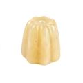 Translucent yellow agate crystal pumpkin incense holder with detailed carved texture - Yellow Jade (20mm Flower Incense Base)