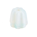 Handcrafted opal-like crystal incense holder in a pumpkin shape with a vertical center hole - Artificial Opal (20mm Flower Incense Base)