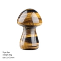 Tigerauge Stein Pilz Ornament mit natürlicher goldener Textur für die Wohndekoration - 35mm / Tigerauge