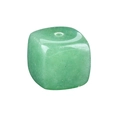 Support d'encens carré en aventurine verte polie avec trou vertical unique - Aventurine Verte