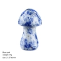 Polished 35mm blue spot jasper mushroom figurine for home decor and crystal healing - 35mm / Blue Spot Jasper