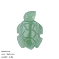 Mini natural green aventurine sea turtle figurine 18x27mm for DIY home decor - Green Aventurine (Sea Turtle)