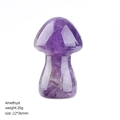 35mm natural amethyst mushroom crystal stone figurine for home decor and DIY projects - 35mm / Amethyst