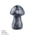 35mm Larvikite mushroom crystal sculpture for home decor and DIY landscape - 35mm / Larvikite