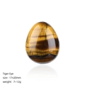 Poliertes Tigerauge-Kristallei 17x20mm mit natürlichen goldbraunen Streifen - 20mm Tigerauge