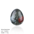 20mm African blood stone egg-shaped crystal stone with polished finish and red spots - 20mm African Blood Stone