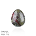 Polished Dragon Blood Stone egg pendant, natural green and red minerals, 20mm size - 20mm Dragon Blood Stone