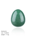 Green Aventurine stone egg 17x20mm natural quartz crystal for Easter decor - 20mm Green Aventurine