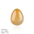 Polished 20mm yellow natural crystal egg stone for Easter decoration and healing - 20mm Yellow Jade