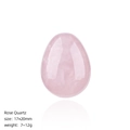Natural 20mm Rose Quartz egg-shaped stone with polished finish for Easter decor - 20mm Rose Quartz