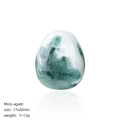 20mm natural moss agate egg stone with green moss-like patterns and polished finish - 20mm Moss Agate