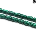 Malachite style green cylindrical beads with polished surface for jewelry DIY - 6×10mm / Malachite (Synthetic)