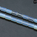 Opalite style translucent milky white cylindrical spacer beads for DIY jewelry - 6×10mm / Opal (Synthetic)