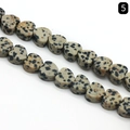 Natural heart-shaped Dalmatian Jasper loose bead for DIY jewelry making and crafts - Dalmatian Jasper