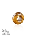 Cuenta única de ojo de tigre de 8x14mm con brillo sedoso y un agujero grande de 5mm - 8*14mm / Ojo de tigre