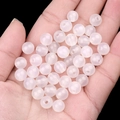 Διαφανείς λευκές χάντρες αχάτη 8mm με τρύπα 2mm για την κατασκευή κοσμημάτων DIY - Στυλ Λευκού Αχάτη / 8mm (Τρύπα 2mm)