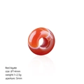 8x14mm red agate rondelle bead with natural white stripe for DIY jewelry making - 8*14mm / Red Agate