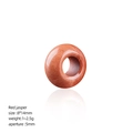 Red jasper abacus bead with 14mm diameter and 5mm hole for DIY jewelry making - 8*14mm / Rainbow Stone