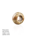 8x14mm natural picture stone rondelle bead with 5mm large hole for DIY jewelry - Jasper