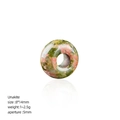 Polished natural Unakite 8x14mm rondelle bead for DIY jewelry making and bracelets - Unakite