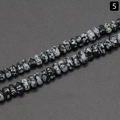 Irregular snowflake obsidian flat round loose beads for DIY jewelry making - Snowflake Obsidian