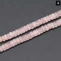 Flat round rose quartz beads strands with natural pink ice cracks for jewelry DIY - Rose Quartz