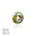 8x14mm natural green and yellow agate abacus beads for DIY jewelry making - India Agate
