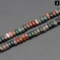 Irregular multicolor natural stone rondelle beads for DIY jewelry making accessories - India Agate