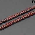 Polished red natural stone irregular disc beads for DIY jewelry making - Rainbow Stone