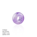 Natural 8*14mm Amethyst abacus bead with a 5mm hole for DIY jewelry making - Amethyst
