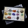Scatola da 15 pietre preziose naturali e campioni minerali per lo studio della geologia - Set di 15 Tipi di Minerali