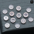 Cabochons ronds de 6 mm en quartz rose poli pour l'incrustation de bijoux DIY - 6mm Quartz Rose