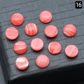 Set di 12 cabochon motivo marmo rosa, perline rotonde 6mm per la creazione di gioielli - 6mm Rodocrosite Sintetica