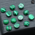 Cabochon rotondi in malachite naturale da 6mm con venature verdi per gioielli fai da te - 6mm Malachite Sintetica