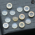 Pietre naturali di pietra di luna rotonde da 6mm per gioielli, set da 13 pezzi - 6mm Agata Bianca