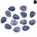 Piedras de sodalita azul en forma de pera para la creación de joyas y engaste de bricolaje - Sodalita / 13x18mm