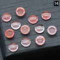 Set di 12 cabochon rotondi in quarzo rosa naturale per creazione di gioielli fai da te - 6mm Rosso Anguria Sintetico