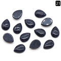 Cabujones de piedra de sol azul en forma de gota con efecto de cielo estrellado para joyas - Piedra de Sol Azul (Sintética) / 13x18mm