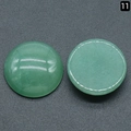 Cabujones de cuarzo aventurina verde para joyería DIY, juego pulido redondo de 20 mm - Aventurina Verde