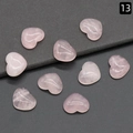 Cabochon in quarzo rosa lucido a forma di cuore per la creazione di gioielli fai da te - Quarzo rosa