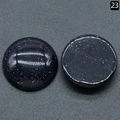 Deep blue sand stone round cabochon with star sparkle effect for DIY jewelry making - Synthetic Blue Goldstone